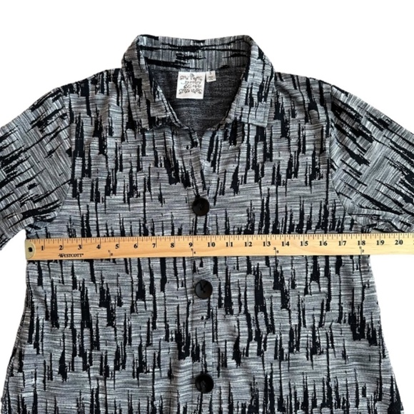 PARSLEY & SAGE Womens S Over Shirt Light Jacket Pockets Abstract Print Artsy - Picture 9 of 14